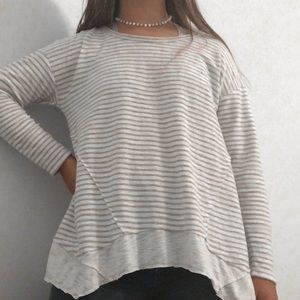 striped grey long sleeve